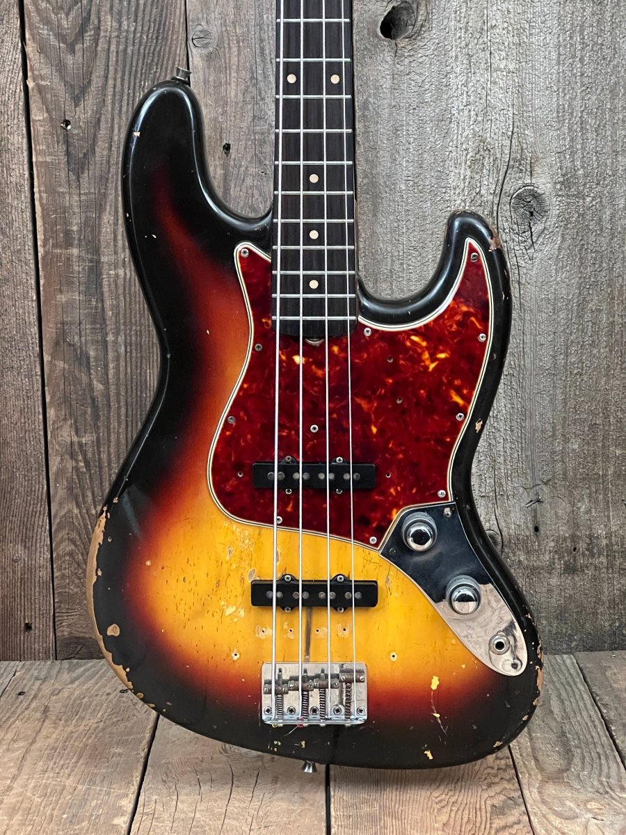 SOLD - Fender Jazz Bass 1961 Stack Knob! Pre CBS - Mahar's Vintage Guitars