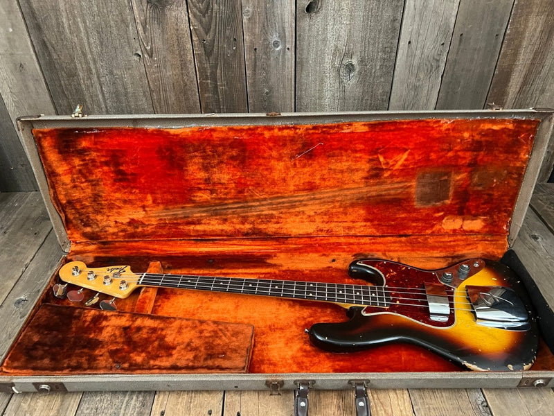 SOLD - Fender Jazz Bass 1961 Stack Knob! Pre CBS - Mahar's Vintage Guitars