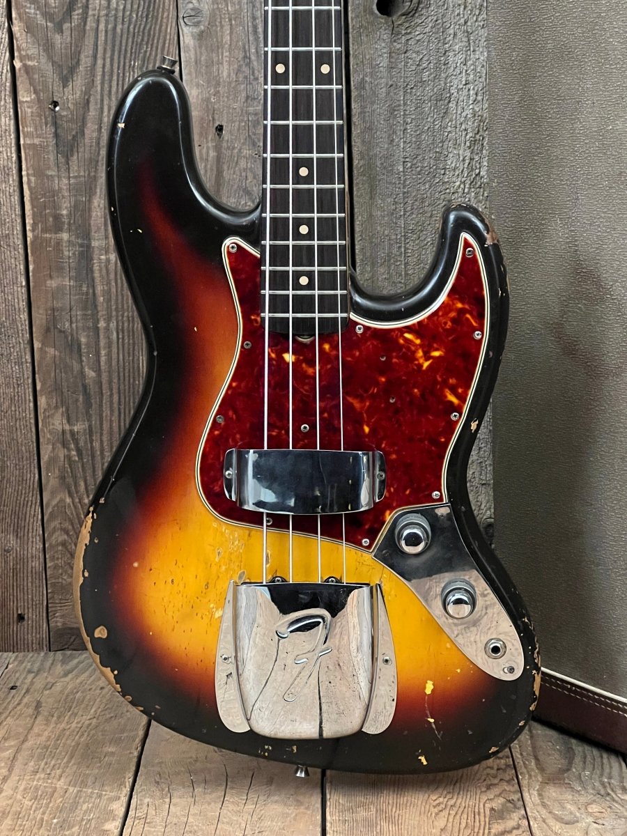 SOLD - Fender Jazz Bass 1961 Stack Knob! Pre CBS - Mahar's Vintage Guitars