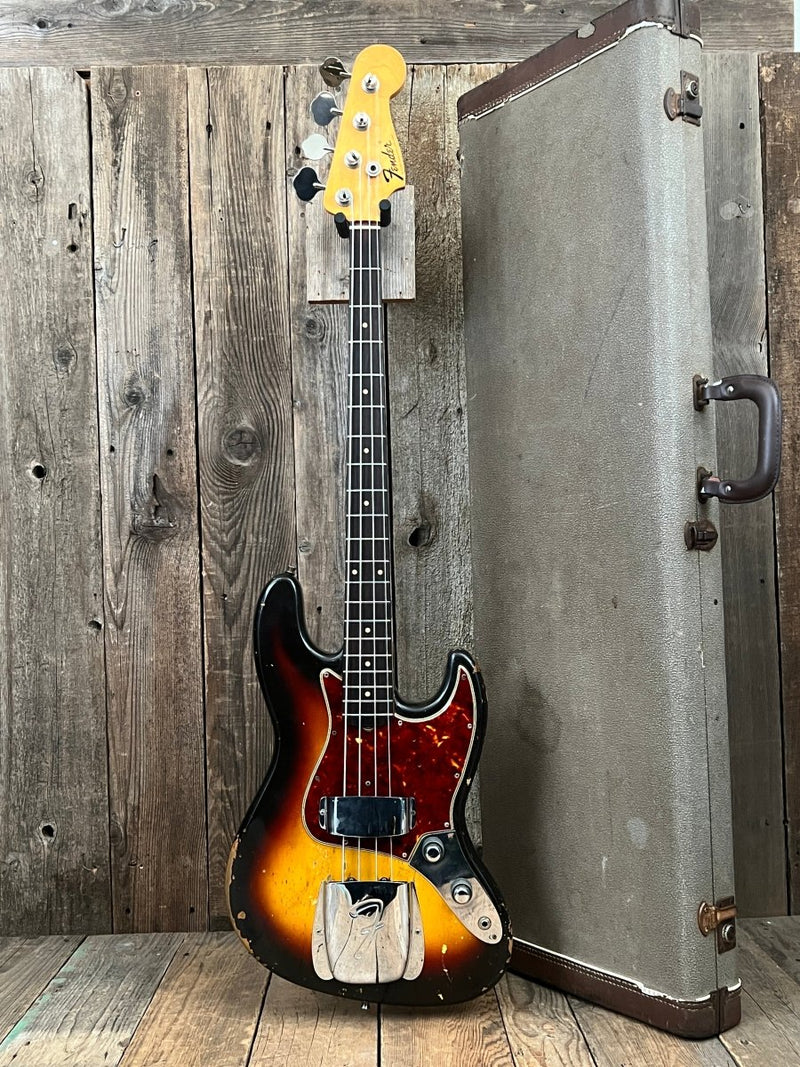 SOLD - Fender Jazz Bass 1961 Stack Knob! Pre CBS - Mahar's Vintage Guitars