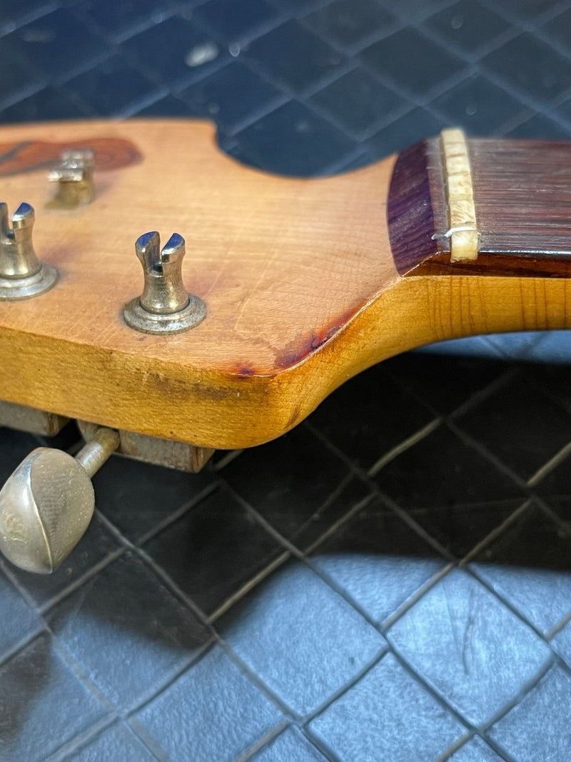 SOLD - Fender Jazzmaster 1958 First Year Slab Board Gold Guard - Mahar's Vintage Guitars
