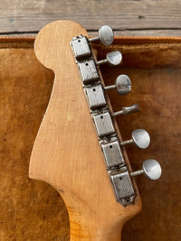 SOLD - Fender Jazzmaster 1958 First Year Slab Board Gold Guard - Mahar's Vintage Guitars