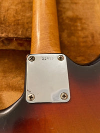 SOLD - Fender Jazzmaster 1958 First Year Slab Board Gold Guard - Mahar's Vintage Guitars