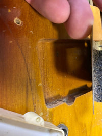 SOLD - Fender Jazzmaster 1959 Gold Pickguard - Mahar's Vintage Guitars