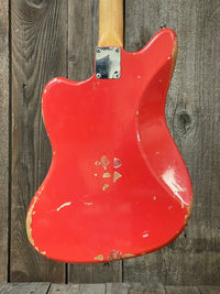 SOLD - Fender Jazzmaster 1964 Fiesta Red Matching Headstock Pre CBS - Mahar's Vintage Guitars