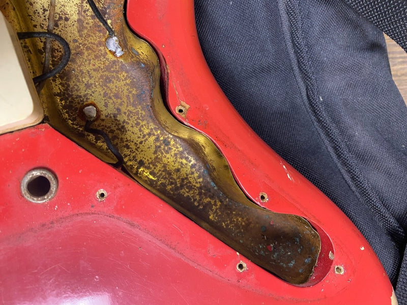 SOLD - Fender Jazzmaster 1964 Fiesta Red Matching Headstock Pre CBS - Mahar's Vintage Guitars