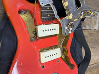 SOLD - Fender Jazzmaster 1964 Fiesta Red Matching Headstock Pre CBS - Mahar's Vintage Guitars