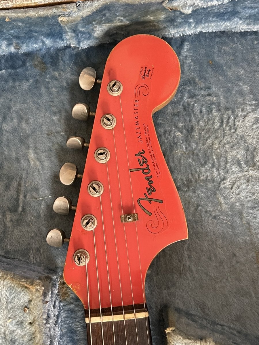 SOLD - Fender Jazzmaster 1964 Fiesta Red Matching Headstock Pre