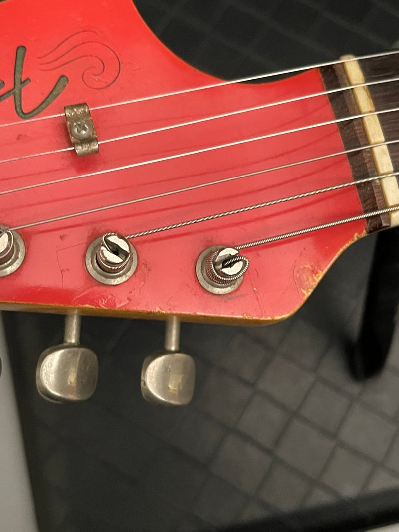 SOLD - Fender Jazzmaster 1964 Fiesta Red Matching Headstock Pre CBS - Mahar's Vintage Guitars