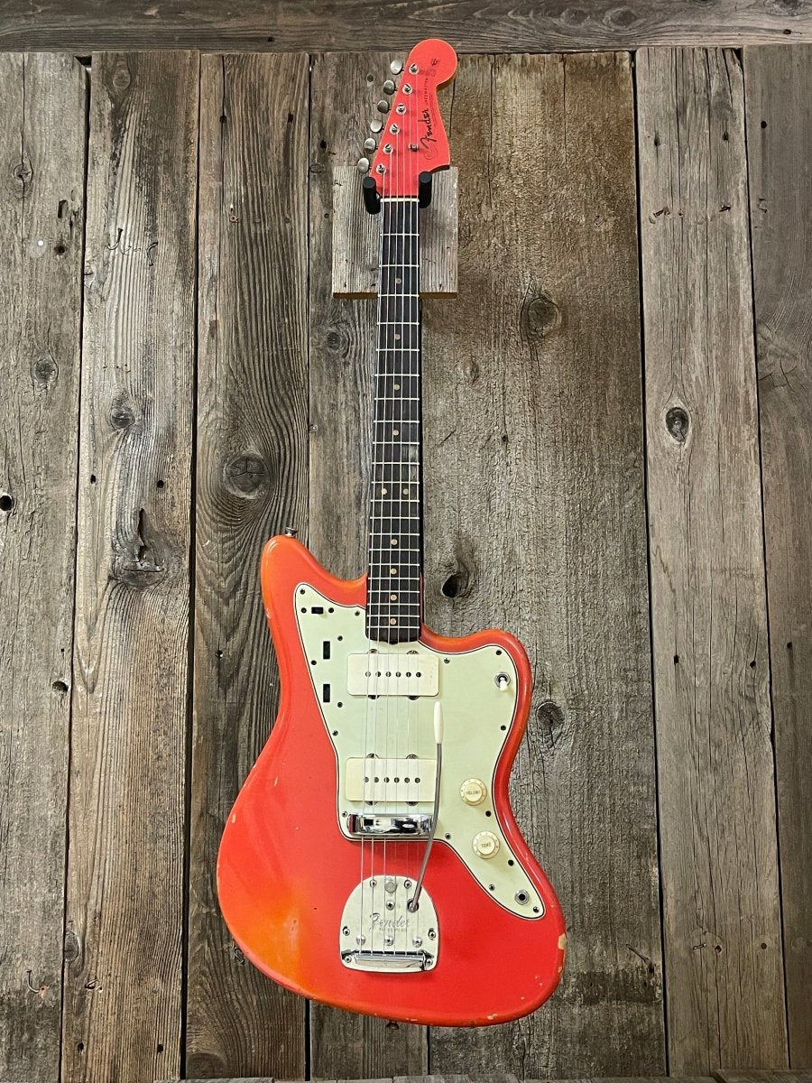 SOLD - Fender Jazzmaster 1964 Fiesta Red Matching Headstock Pre CBS - Mahar's Vintage Guitars
