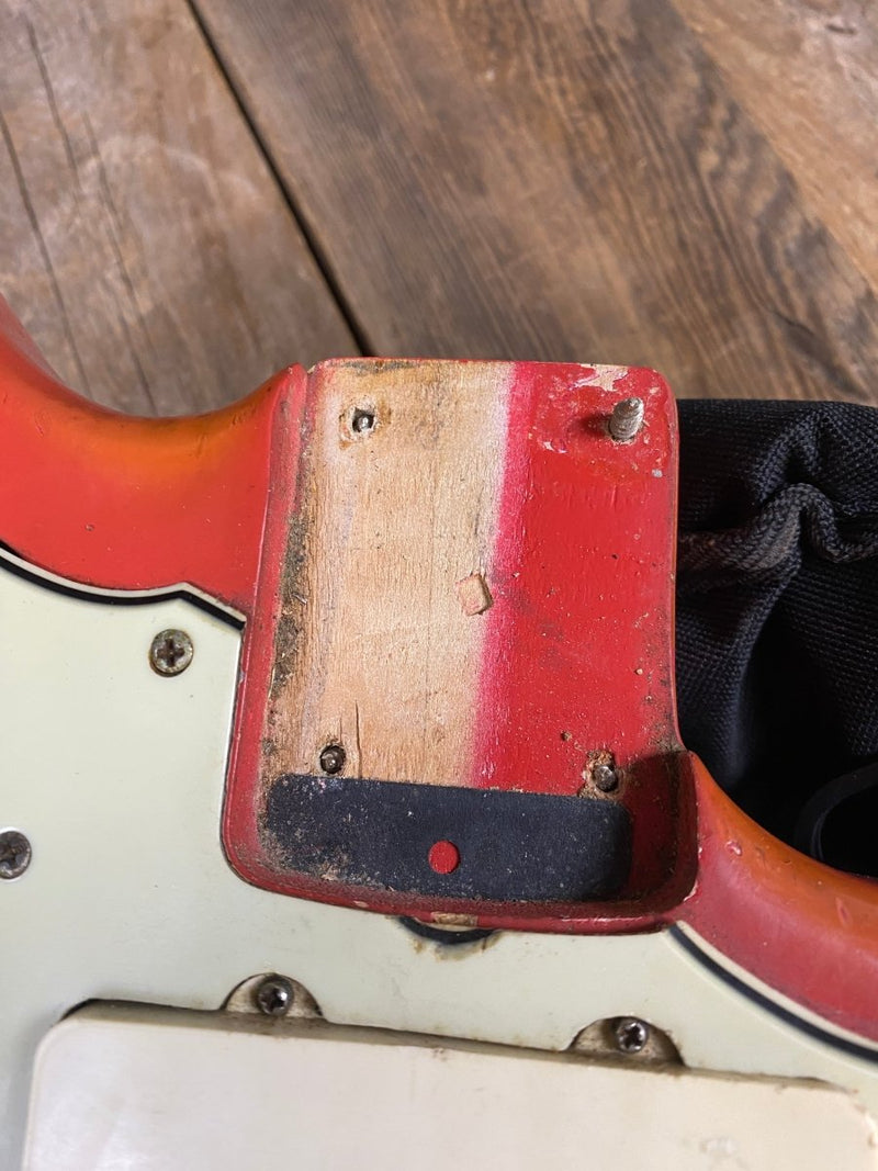 SOLD - Fender Jazzmaster 1964 Fiesta Red Matching Headstock Pre CBS - Mahar's Vintage Guitars