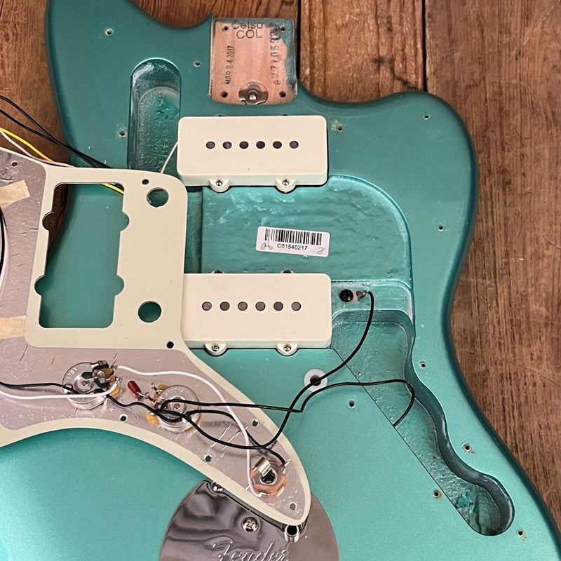 SOLD - Fender Jazzmaster American Professional 2017 Mystic Seafoam - Mahar's Vintage Guitars