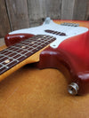 SOLD - Fender Musicmaster 1962 Maroon Burst Slab Board Pre CBS - Mahar's Vintage Guitars