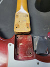 SOLD - Fender Musicmaster 1962 Maroon Burst Slab Board Pre CBS - Mahar's Vintage Guitars