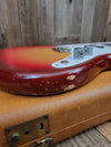 SOLD - Fender Musicmaster 1962 Maroon Burst Slab Board Pre CBS - Mahar's Vintage Guitars