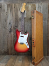SOLD - Fender Musicmaster 1962 Maroon Burst Slab Board Pre CBS - Mahar's Vintage Guitars