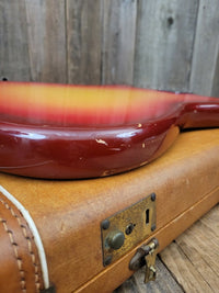 SOLD - Fender Musicmaster 1962 Maroon Burst Slab Board Pre CBS - Mahar's Vintage Guitars