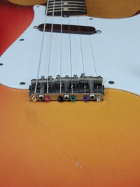 SOLD - Fender Musicmaster 1962 Maroon Burst Slab Board Pre CBS - Mahar's Vintage Guitars