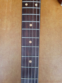 SOLD - Fender Musicmaster 1962 Maroon Burst Slab Board Pre CBS - Mahar's Vintage Guitars