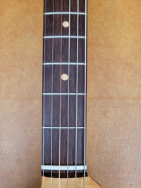 SOLD - Fender Musicmaster 1962 Maroon Burst Slab Board Pre CBS - Mahar's Vintage Guitars