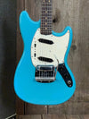 SOLD - Fender Mustang 1964 (pre CBS) Daphne Blue Clay Dots - Mahar's Vintage Guitars