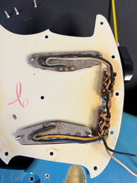 SOLD - Fender Mustang 1964 (pre CBS) Daphne Blue Clay Dots - Mahar's Vintage Guitars