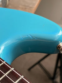 SOLD - Fender Mustang 1964 (pre CBS) Daphne Blue Clay Dots - Mahar's Vintage Guitars