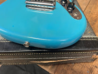 SOLD - Fender Mustang 1964 (pre CBS) Daphne Blue Clay Dots - Mahar's Vintage Guitars
