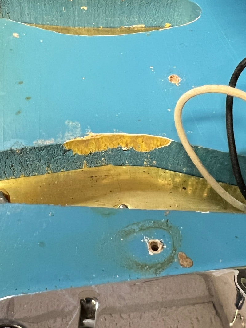 SOLD - Fender Mustang 1964 (pre CBS) Daphne Blue Clay Dots - Mahar's Vintage Guitars