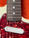SOLD - Fender Mustang 1965 Olympic White with slab fretboard - Mahar's Vintage Guitars