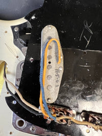 SOLD - Fender Mustang 1965 Olympic White with slab fretboard - Mahar's Vintage Guitars