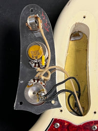 SOLD - Fender Mustang 1965 Olympic White with slab fretboard - Mahar's Vintage Guitars