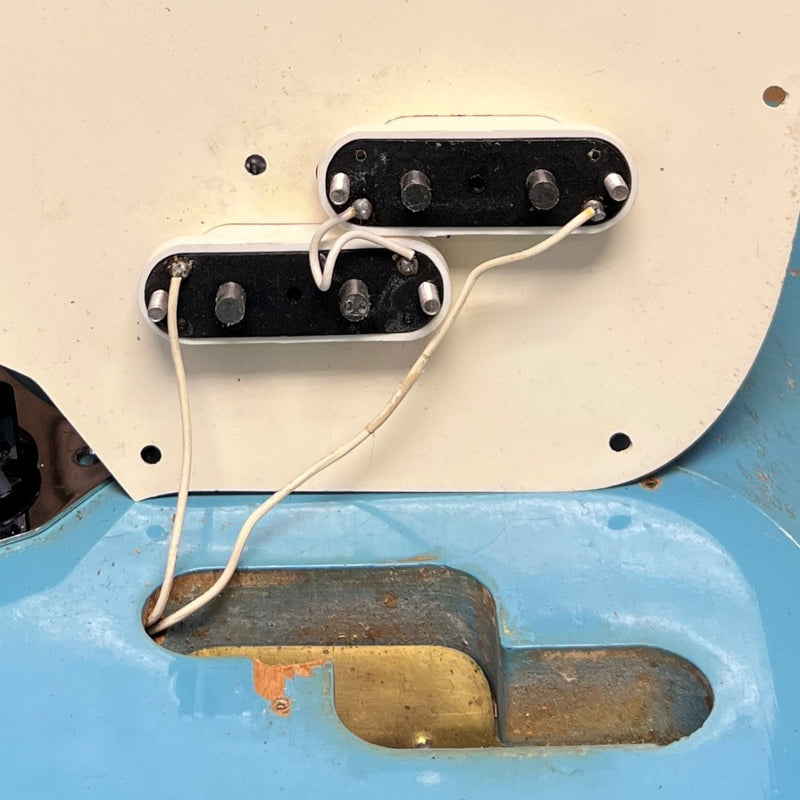 SOLD - Fender Mustang Bass 1966 Blue - Mahar's Vintage Guitars