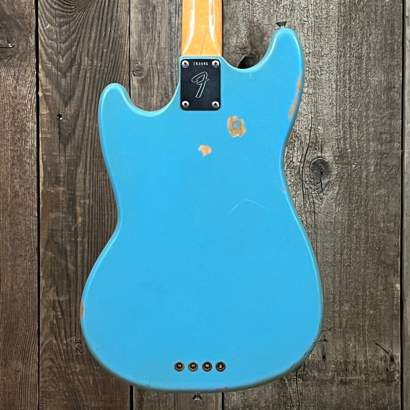 SOLD - Fender Mustang Bass 1966 Blue - Mahar's Vintage Guitars