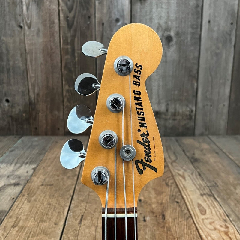 SOLD - Fender Mustang Bass 1966 Blue - Mahar's Vintage Guitars