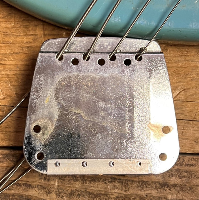 SOLD - Fender Mustang Bass 1966 Blue - Mahar's Vintage Guitars