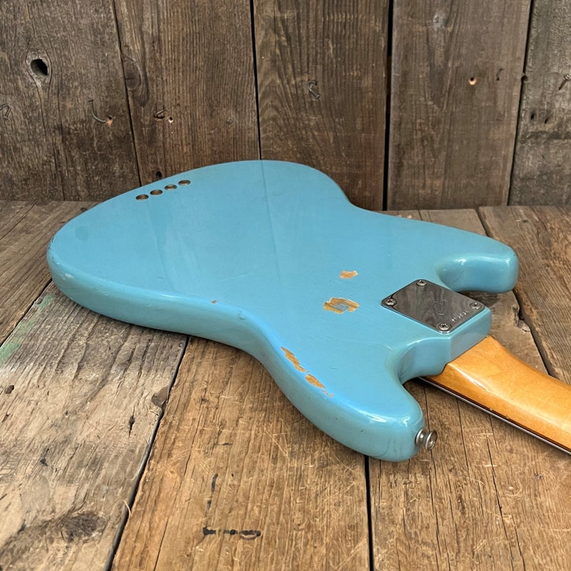 SOLD - Fender Mustang Bass 1966 Blue - Mahar's Vintage Guitars