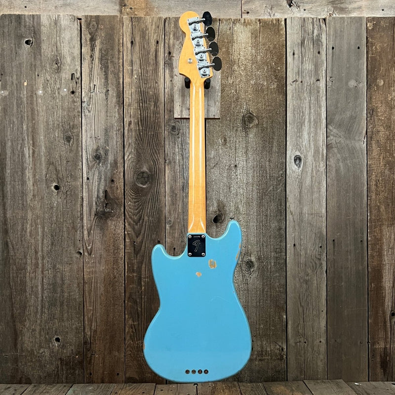 SOLD - Fender Mustang Bass 1966 Blue - Mahar's Vintage Guitars