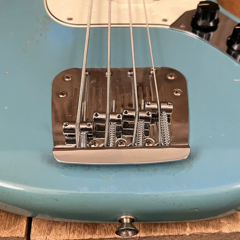 SOLD - Fender Mustang Bass 1966 Blue - Mahar's Vintage Guitars