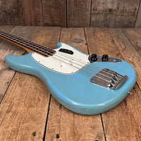 SOLD - Fender Mustang Bass 1966 Blue - Mahar's Vintage Guitars