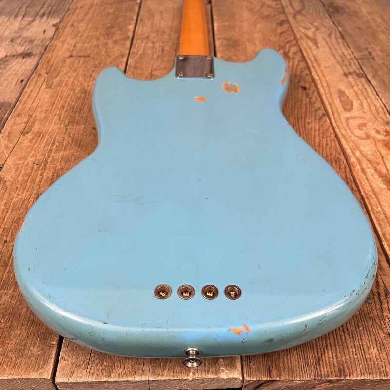 SOLD - Fender Mustang Bass 1966 Blue - Mahar's Vintage Guitars