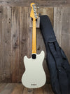 SOLD - Fender Mustang Bass MIJ 2005 Olympic White - Mahar's Vintage Guitars