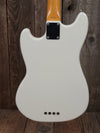 SOLD - Fender Mustang Bass MIJ 2005 Olympic White - Mahar's Vintage Guitars