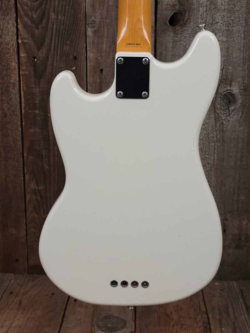 SOLD - Fender Mustang Bass MIJ 2005 Olympic White - Mahar's Vintage Guitars