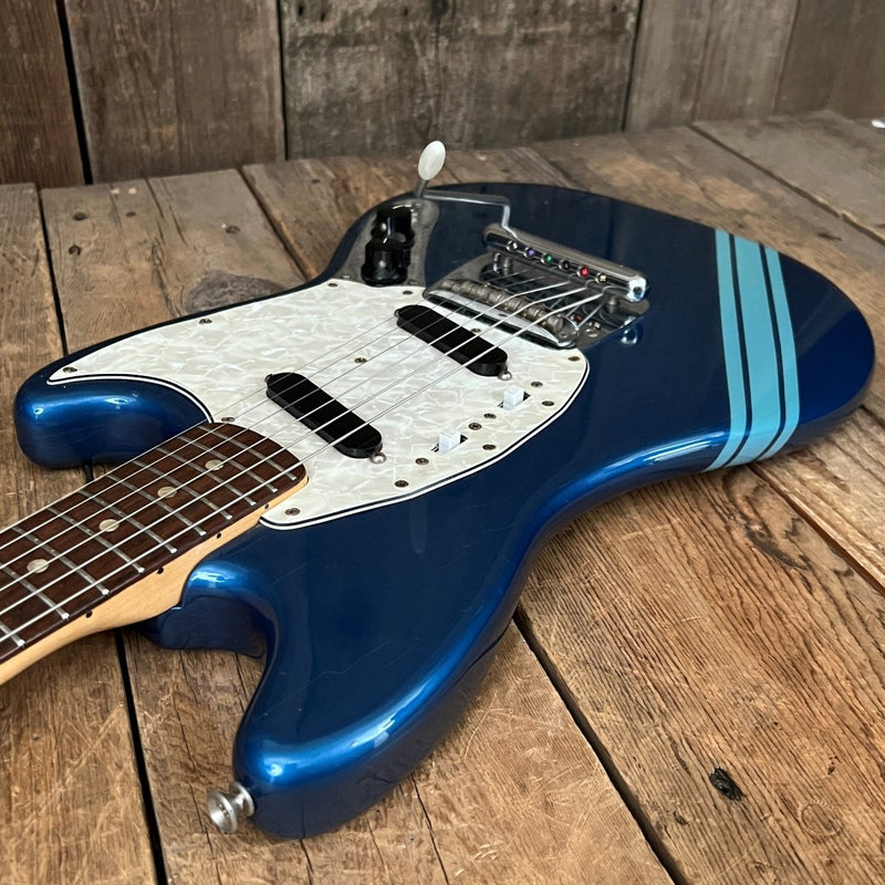 SOLD - Fender Mustang Competion Blue Burgundy 1972 - Mahar's Vintage Guitars