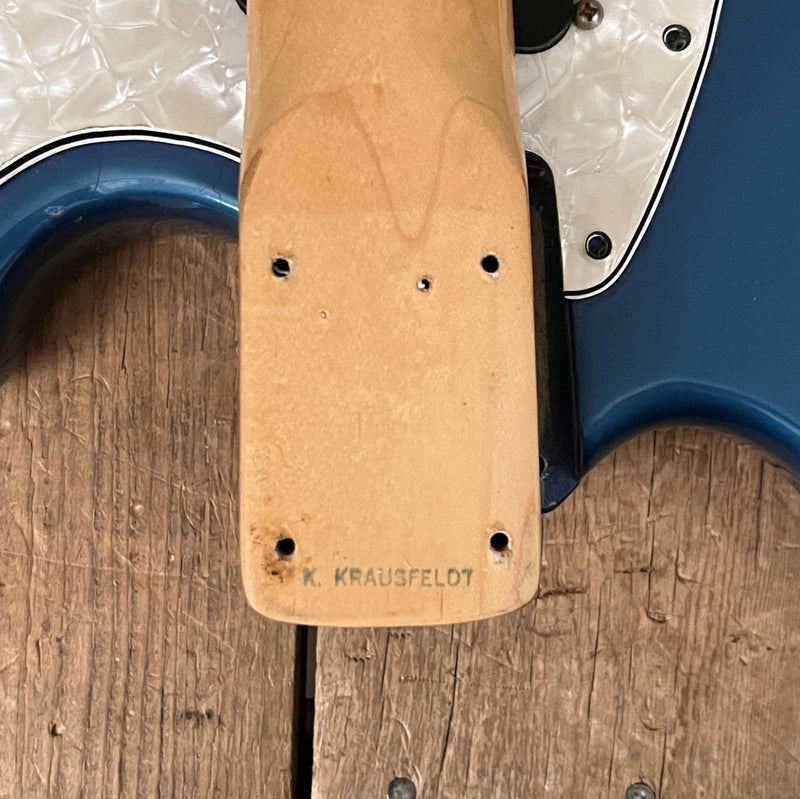 SOLD - Fender Mustang Competion Blue Burgundy 1972 - Mahar's Vintage Guitars