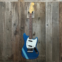 SOLD - Fender Mustang Competion Blue Burgundy 1972 - Mahar's Vintage Guitars