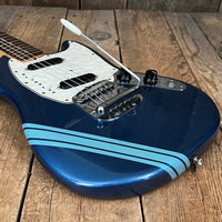 SOLD - Fender Mustang Competion Blue Burgundy 1972 - Mahar's Vintage Guitars