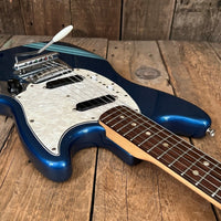SOLD - Fender Mustang Competion Blue Burgundy 1972 - Mahar's Vintage Guitars