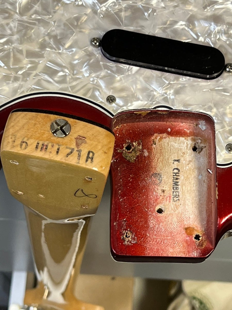 SOLD - Fender Mustang Competition 1971 Competition Red - Mahar's Vintage Guitars